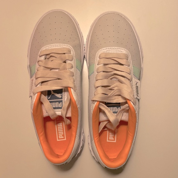 Puma Women's Cali Bold Clear Sneakers - White/Silver - NWOT - Picture 5 of 7